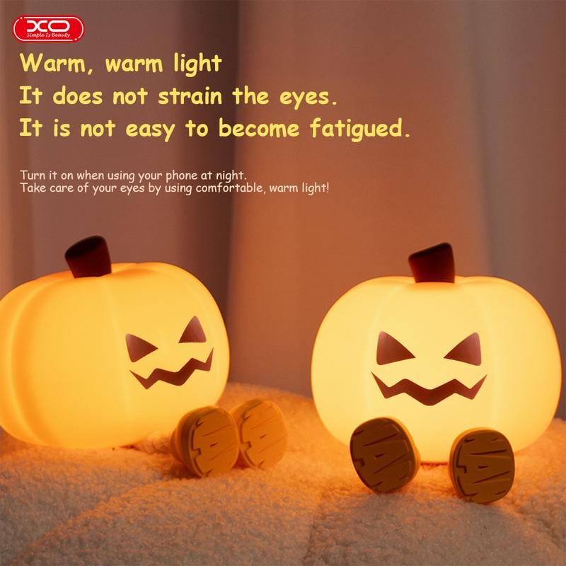 🎃 Light Up Your Halloween✨ Ultimate Pumpkin Night Light - For Cozy, Festive Atmosphere All Night Long!