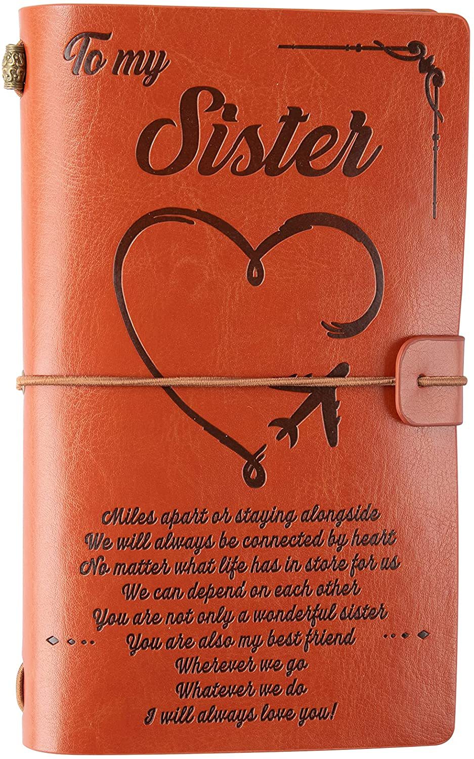 Best Gift-Leather Writing Journal with Inspirational Quotes