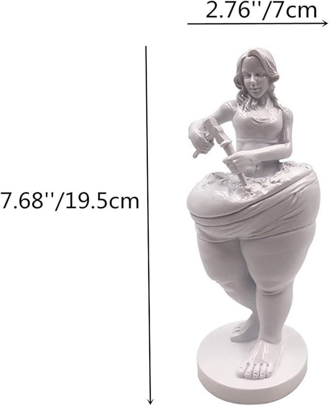 Angel Sculpture Reminding You to Lose Weight Statue