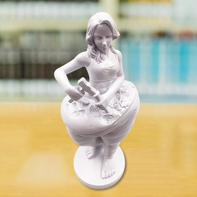 Angel Sculpture Reminding You to Lose Weight Statue