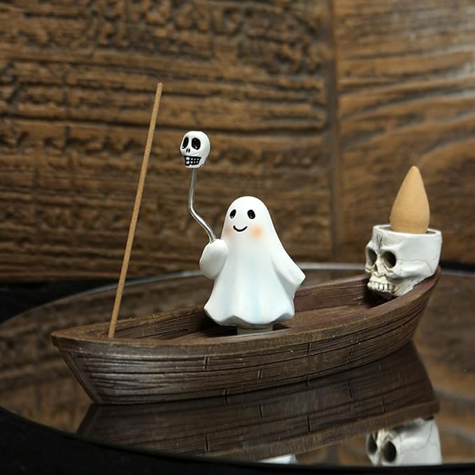 👻Halloween Ghost Ship Backflow Incense Holder