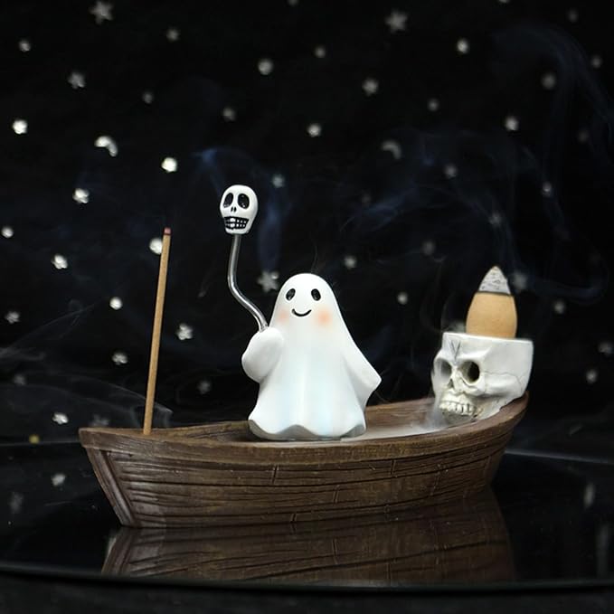 👻Halloween Ghost Ship Backflow Incense Holder