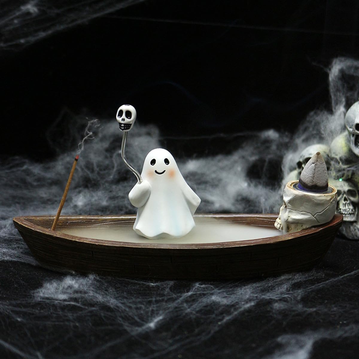 👻Halloween Ghost Ship Backflow Incense Holder