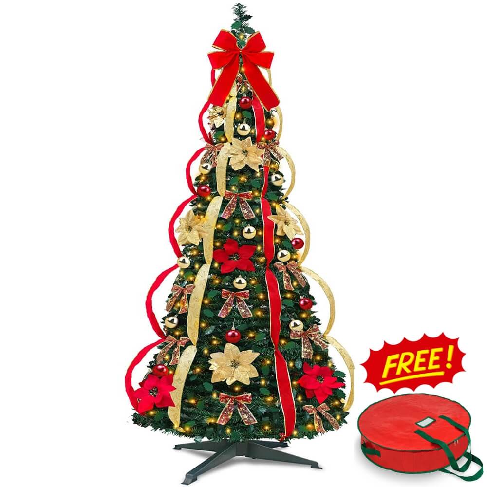 Pop-Up Red Christmas Tree (Free Storage Bag)