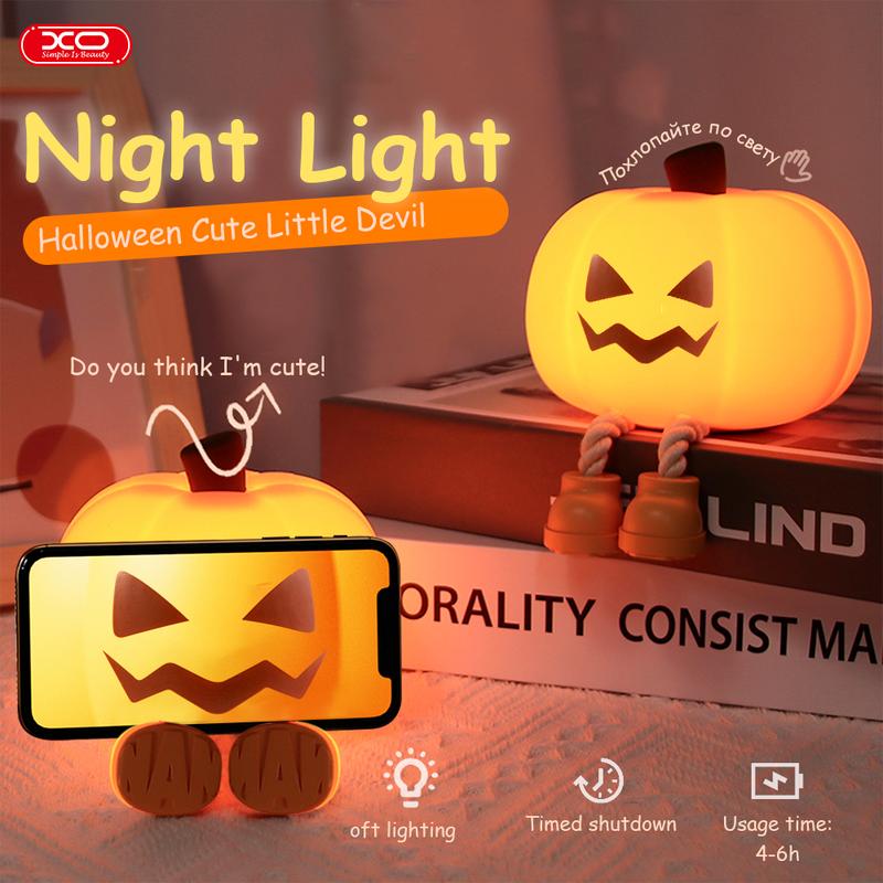 🎃 Light Up Your Halloween✨ Ultimate Pumpkin Night Light - For Cozy, Festive Atmosphere All Night Long!