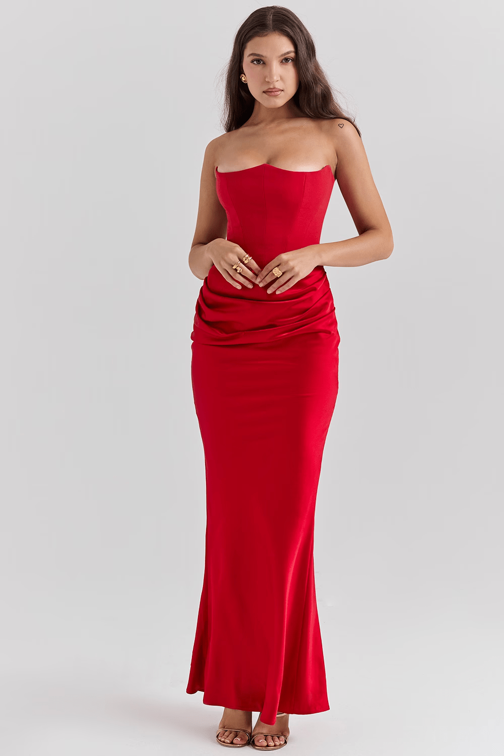 Elegant Strapless Dress