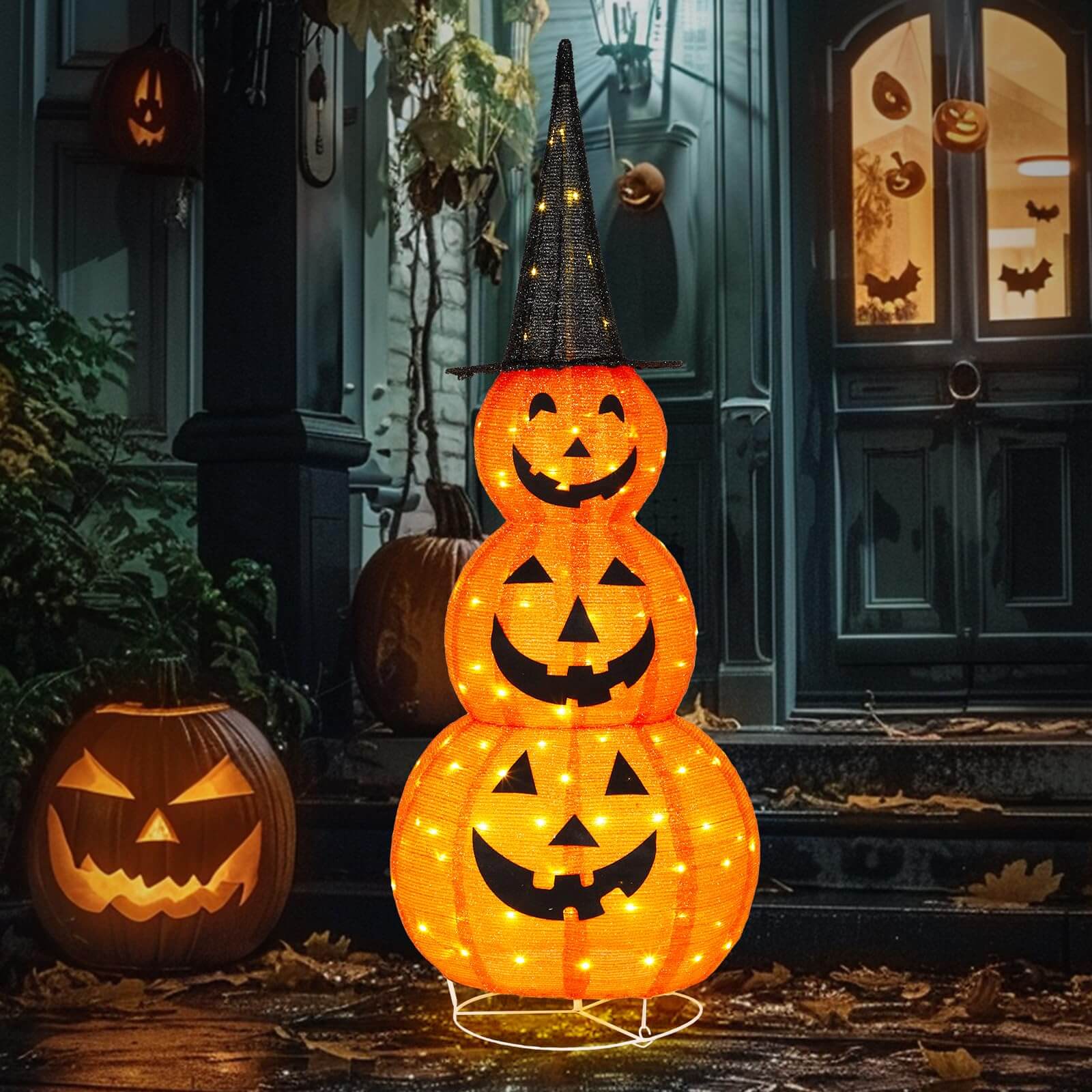 Halloween Collapsible Lighted Pumpkin