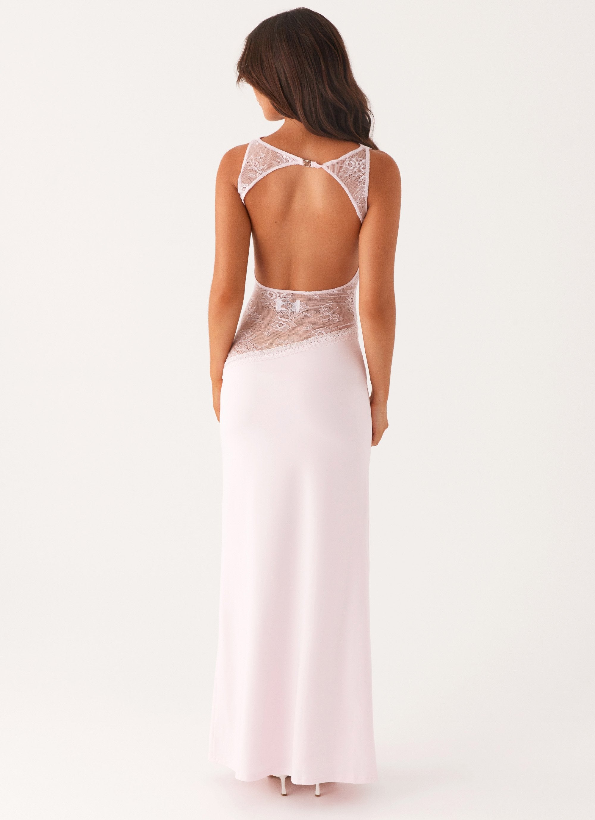 Sexy lace dress with a deep V-neck design