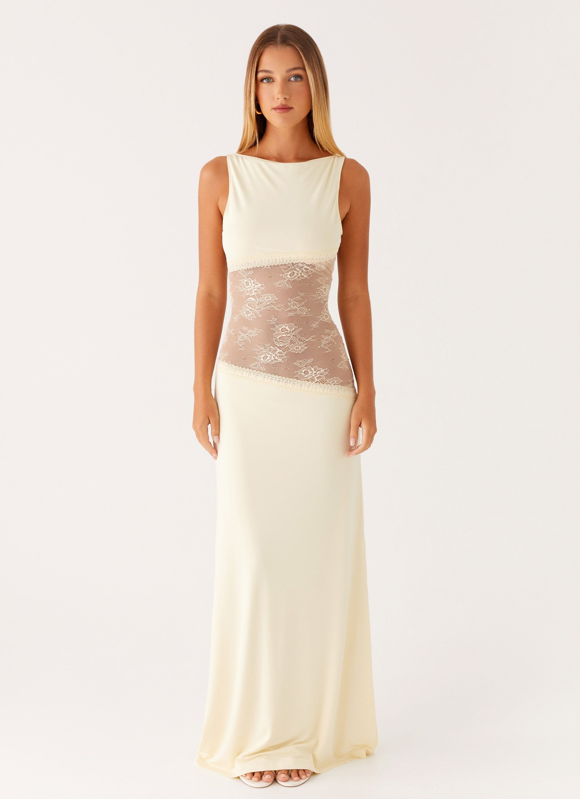 Sexy lace dress with a deep V-neck design