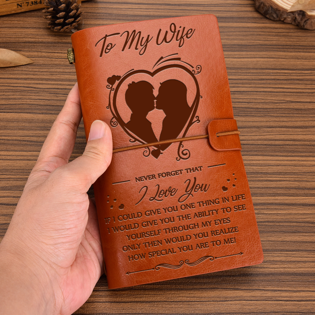 Best Gift-Leather Writing Journal with Inspirational Quotes