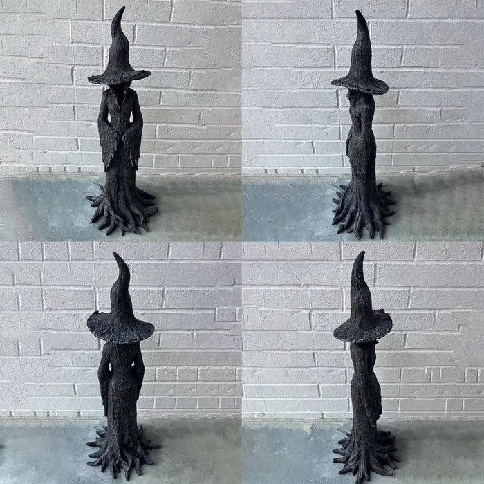 🧙‍♀️💫Hand-Painted Enchanting Witch Statue: The Guardian of Your Home (✨Same as in the video)
