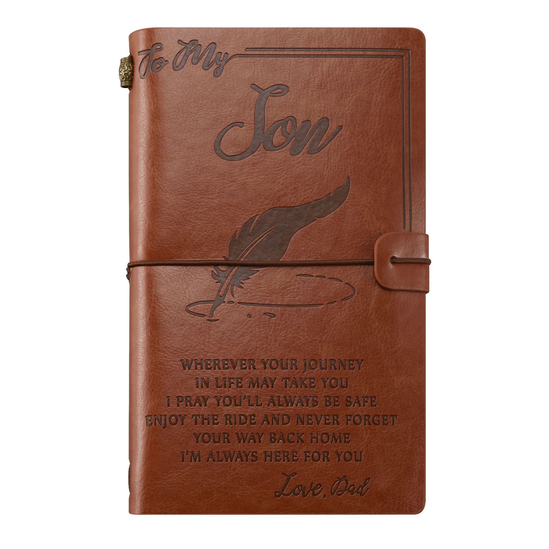 Best Gift-Leather Writing Journal with Inspirational Quotes