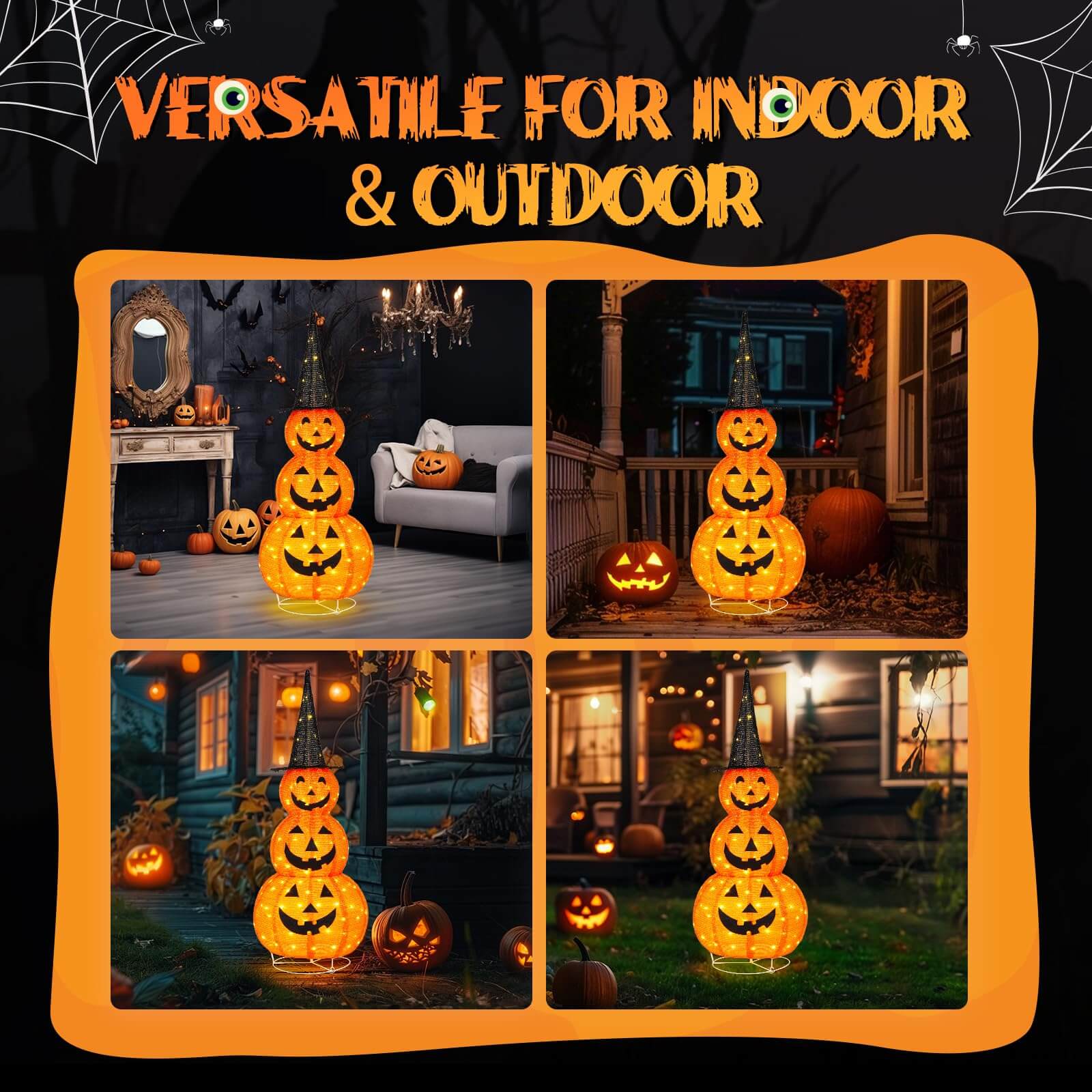 Halloween Collapsible Lighted Pumpkin