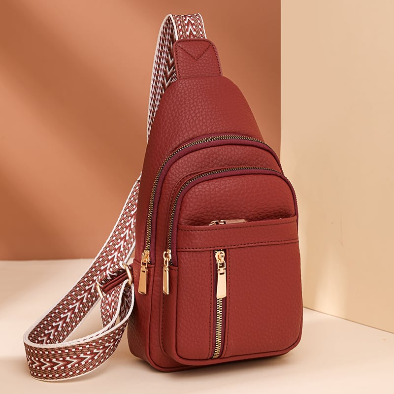 🔥🔥Women's Fashion Casual Solid Color Crossbody Bag-Gift of exquisite pendant！