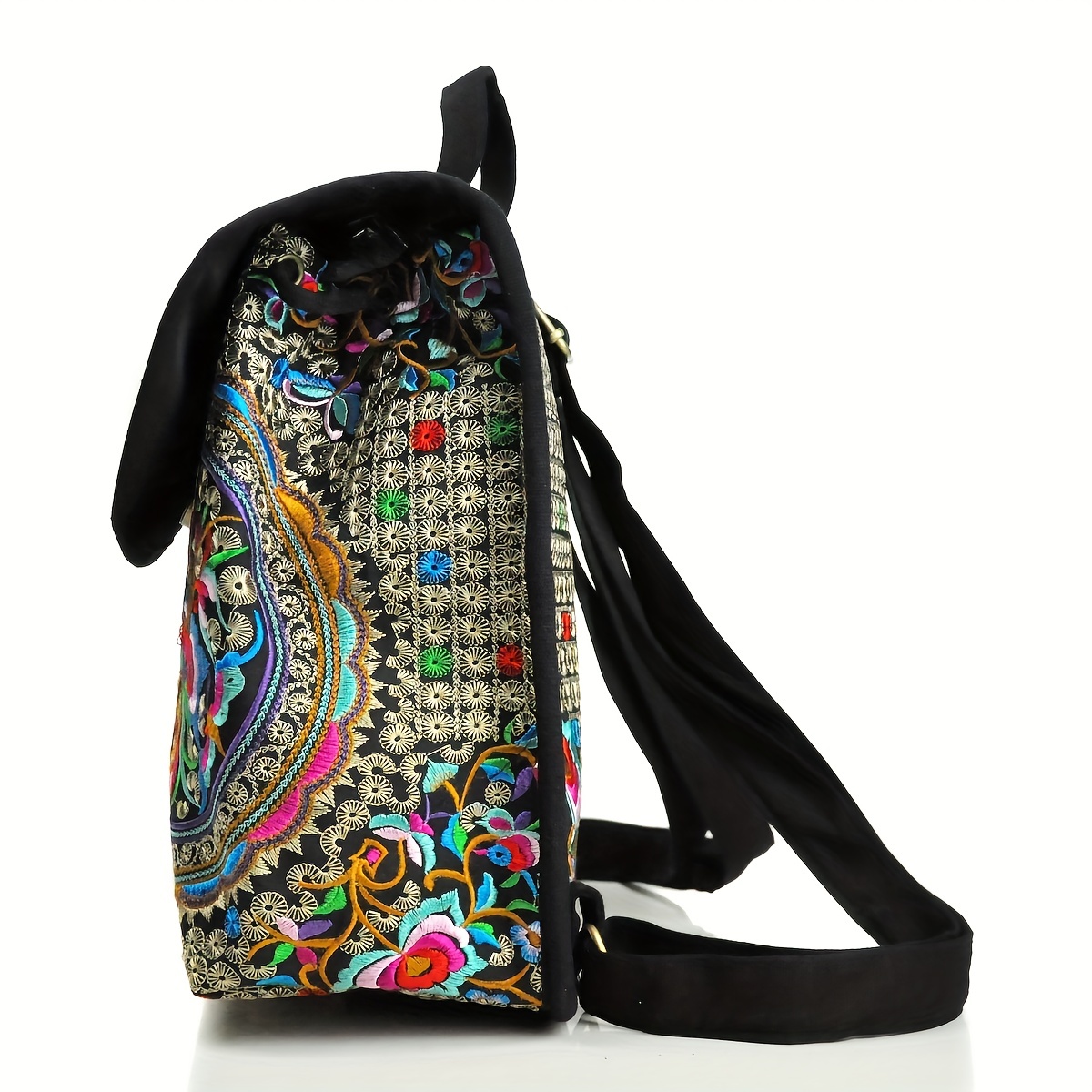 Retro ethnic style embroidered women's backpack