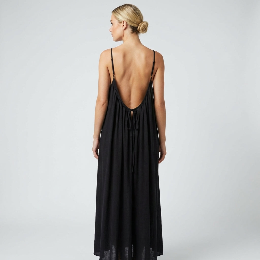 Elara Backless Maxi Dress