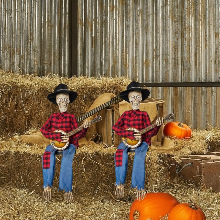 🔥Halloween Pre Sale 49% OFF - 💀Funny Animated Dueling Banjo Skeletons