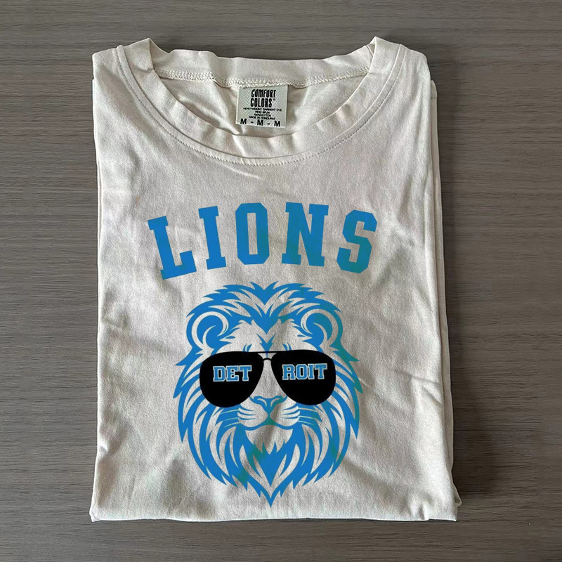 Comfort Colors Detroit Football T-shirt