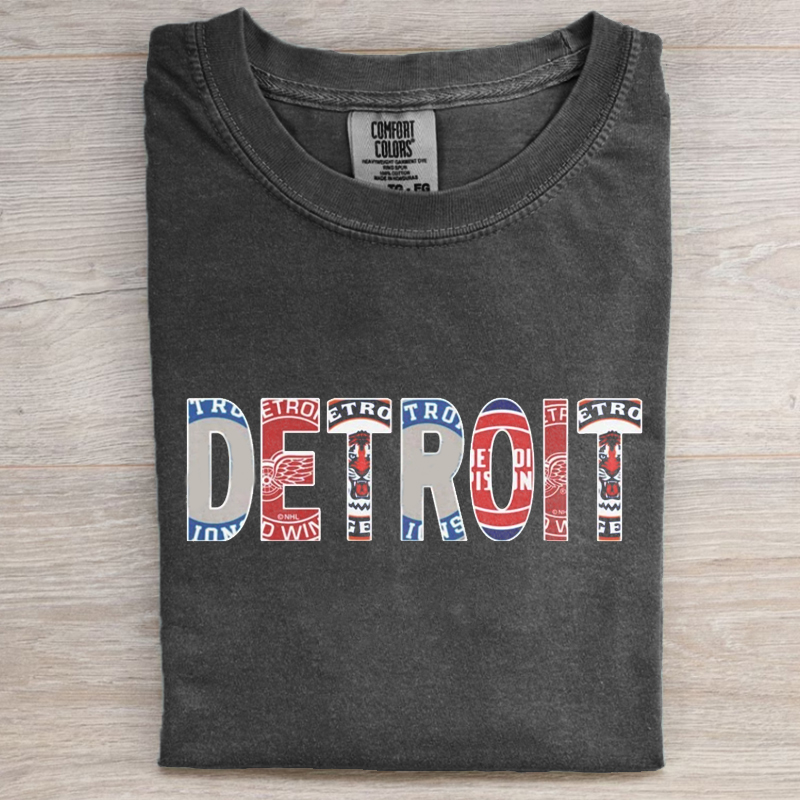 Comfort Colors Detroit Football Unisex T-Shirt