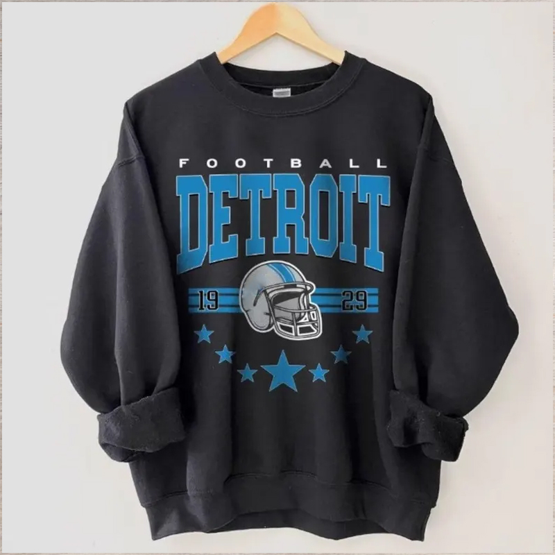 Comfort Colors Detroit Football Unisex Sweatshirt