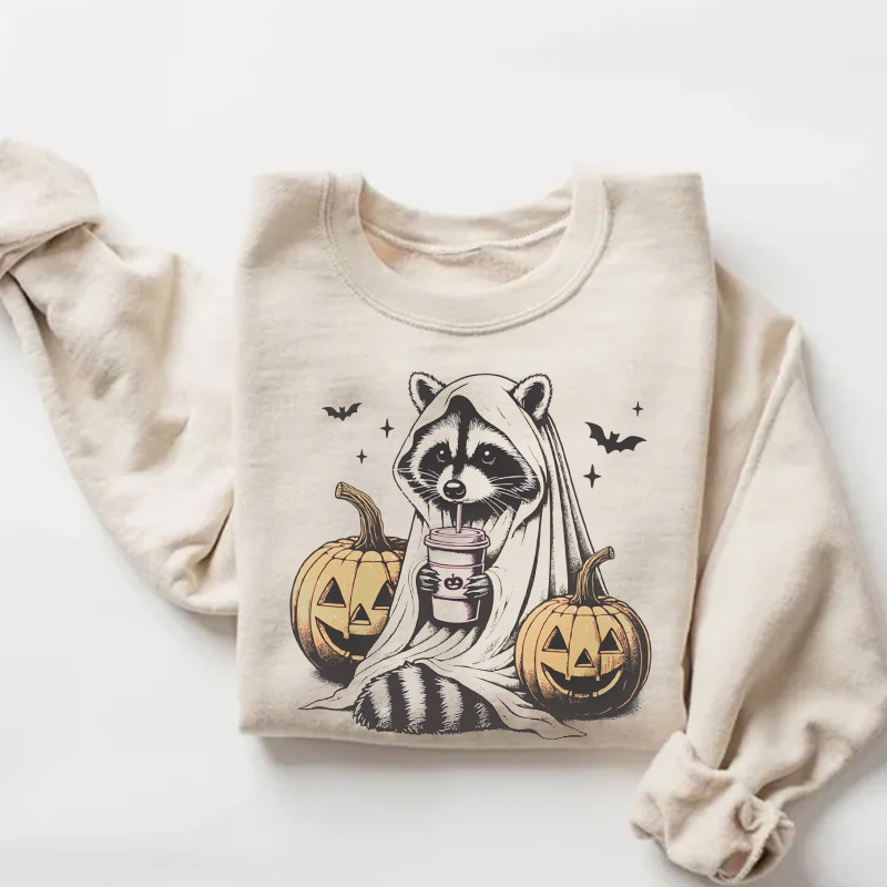 Halloween Raccoon Sweatshirt