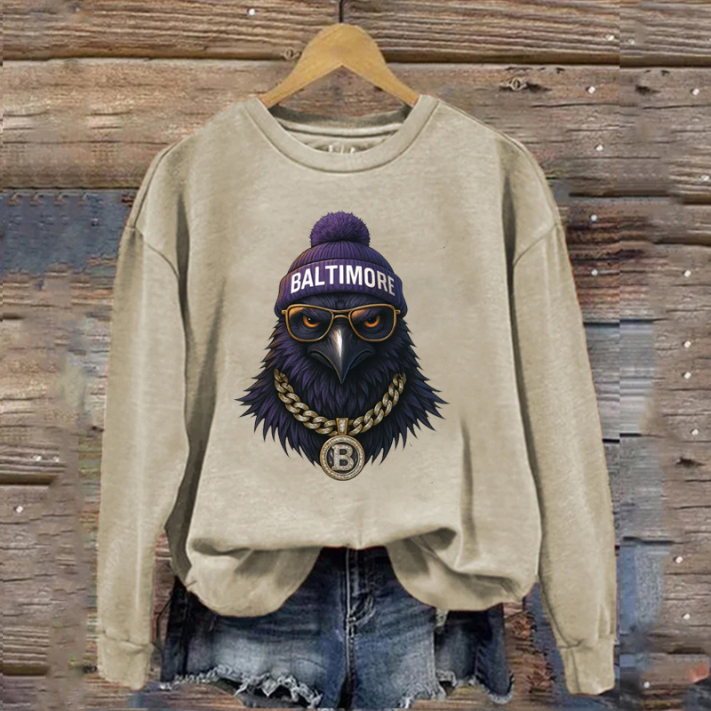 Baltimore Retro Football Sweatshirt