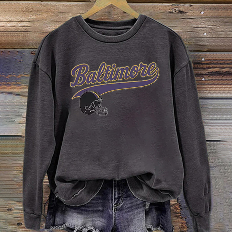 Baltimore Retro Football Sweatshirt