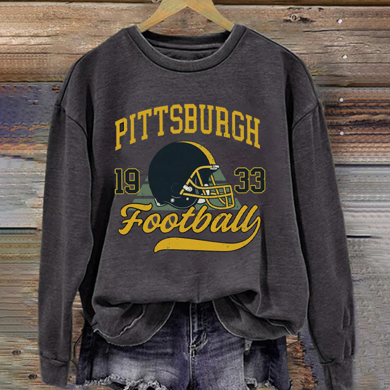 Pittsburgh Retro Football Sweatshirt