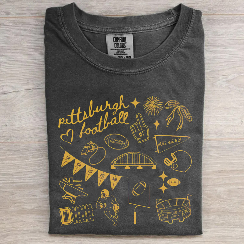 Pittsburgh Retro Football T-shirt