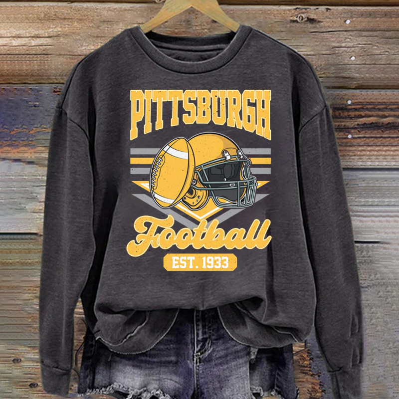 Pittsburgh Retro Football Sweatshirt