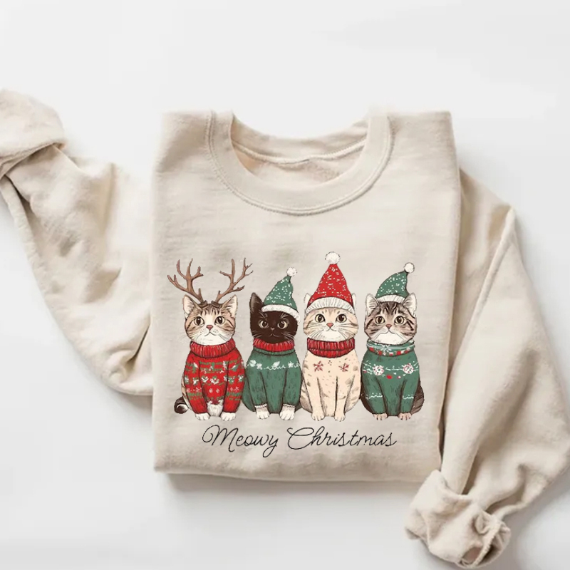 Meowy Christmas Sweatshirt