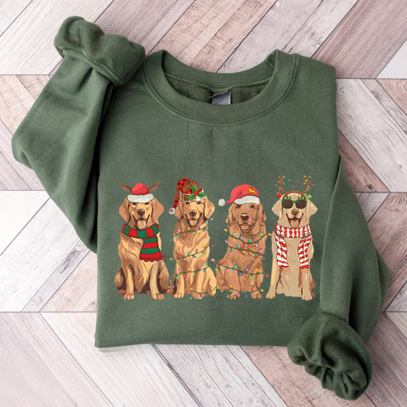 Golden Retriever Christmas Sweatshirt