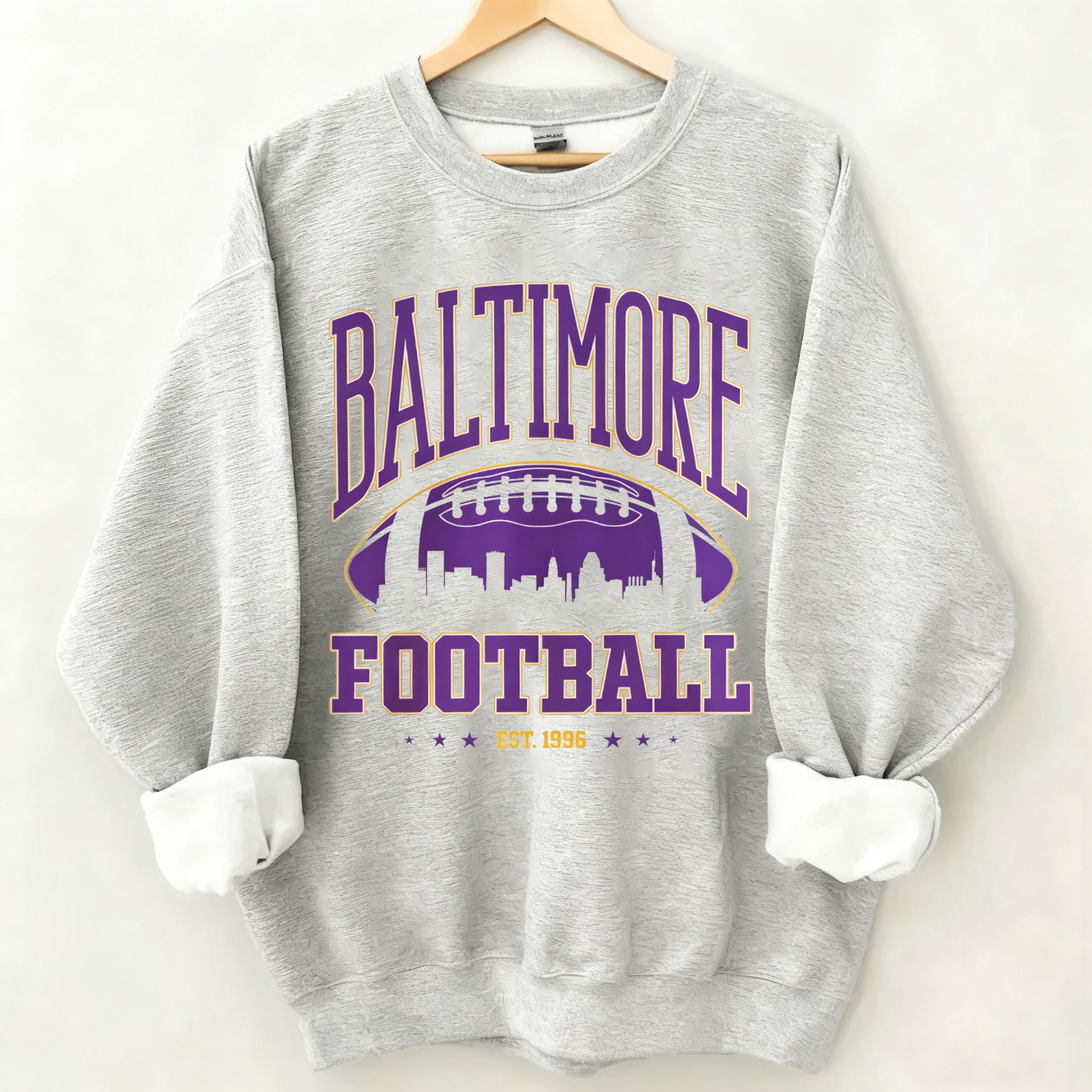 Baltimore Retro Football Sweatshirt
