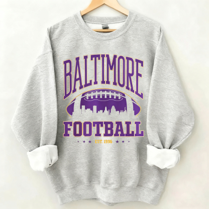Baltimore Retro Football Sweatshirt