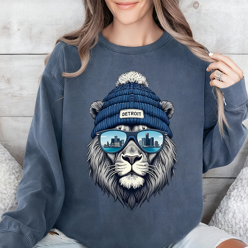 Detroit Football Crewneck Sweatshirt