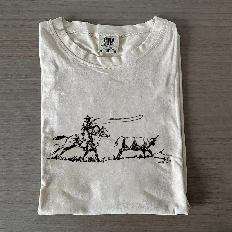 Cowboy Roping Western T-shirt