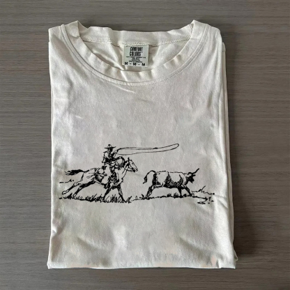 Cowboy Roping Western T-shirt
