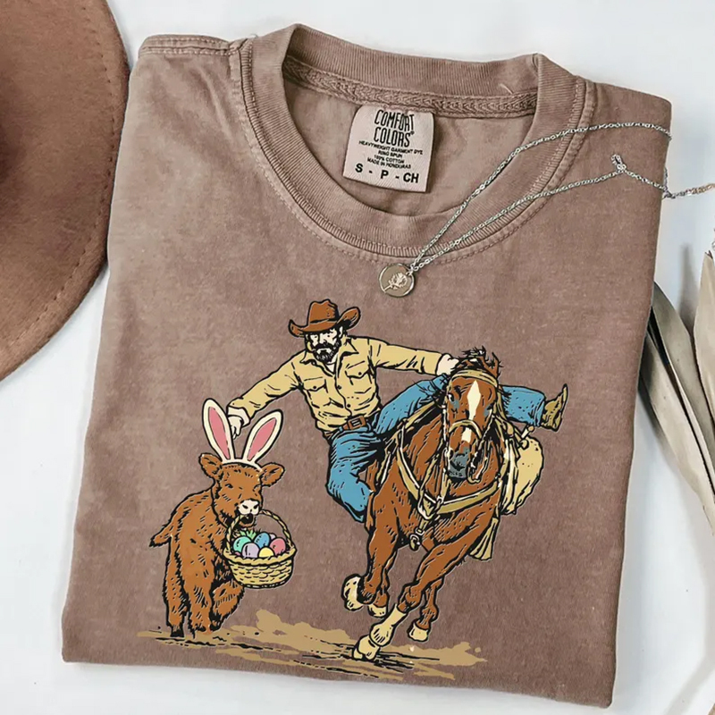 Western Easter Cowboy T-shirt