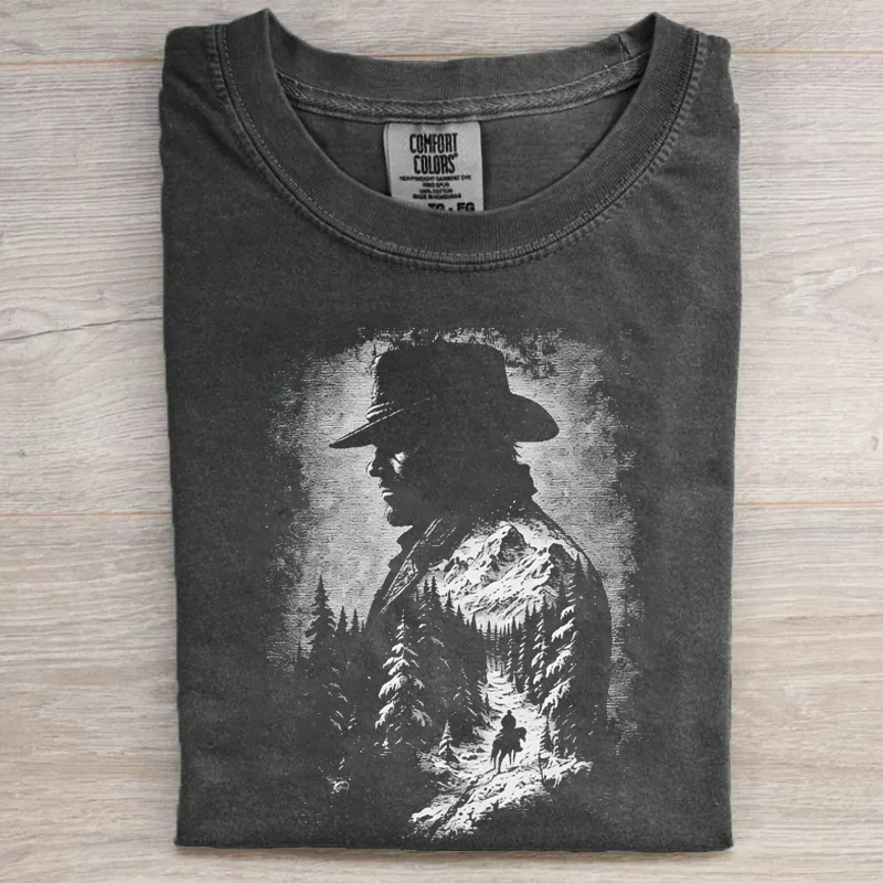 Retro 90s Cowboy Mountain T-shirt