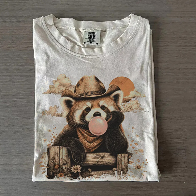 Red Panda Western T-shirt
