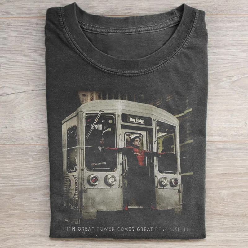 Vintage Comic Movie Graphic T-shirt