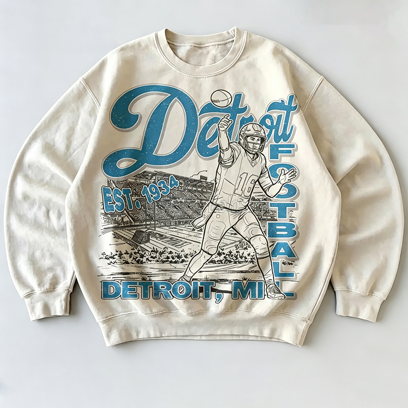 Vintage Detroit Football Sweatshirt