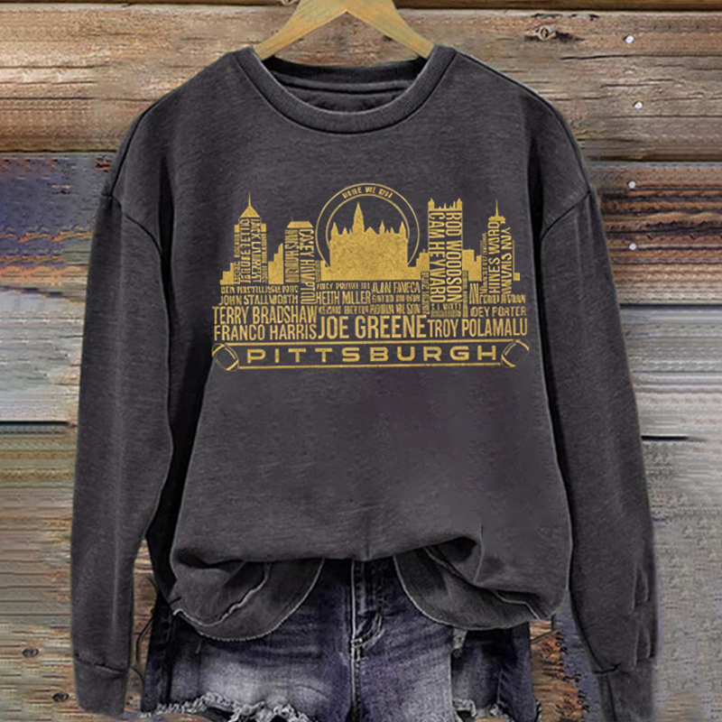 Pittsburgh Retro Football Sweatshirt