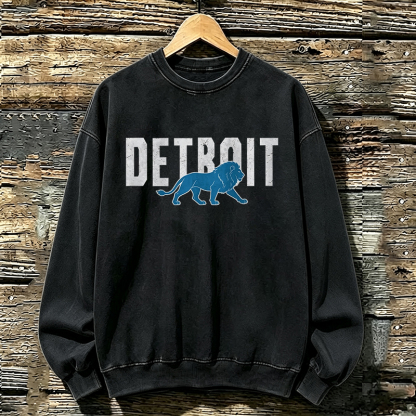 Detroit Retro Football Sweatshirt