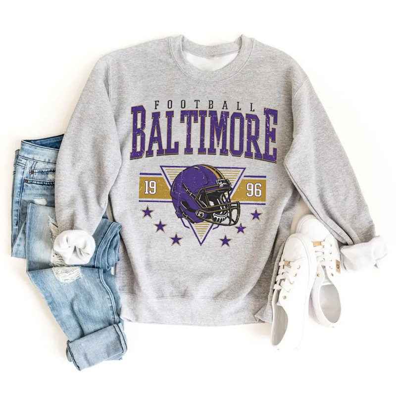 Baltimore Retro Football Sweatshirt