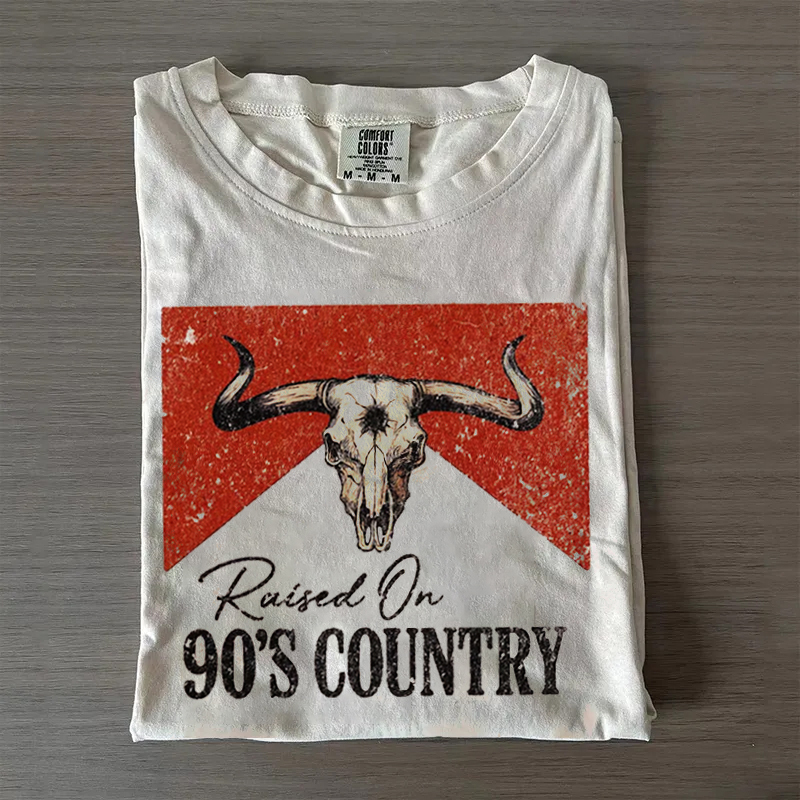 Vintage Western Bull Skull T-shirt
