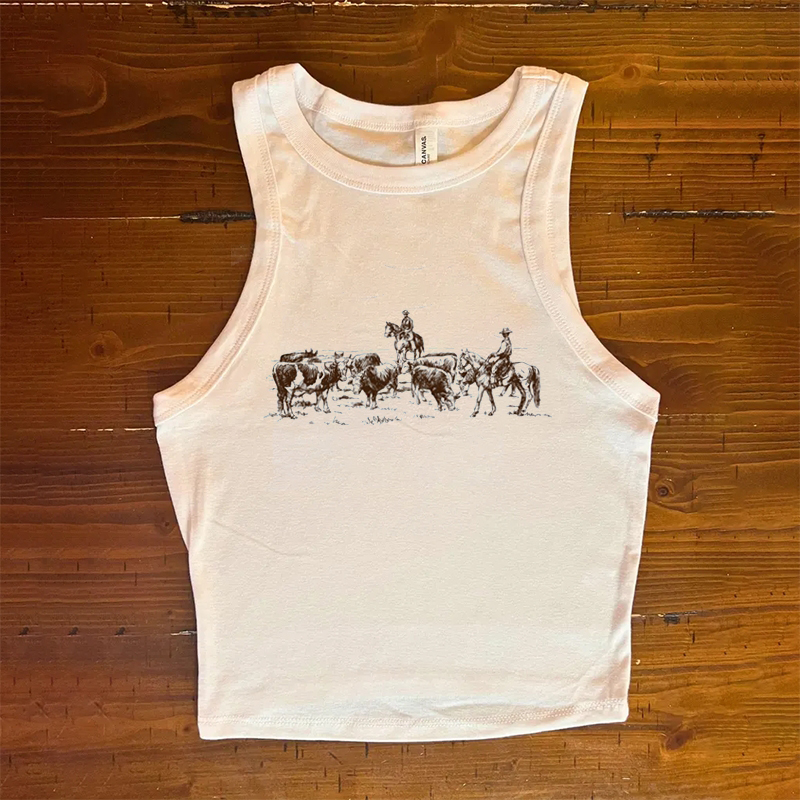 Western Cowboy Rodeo Tank Top