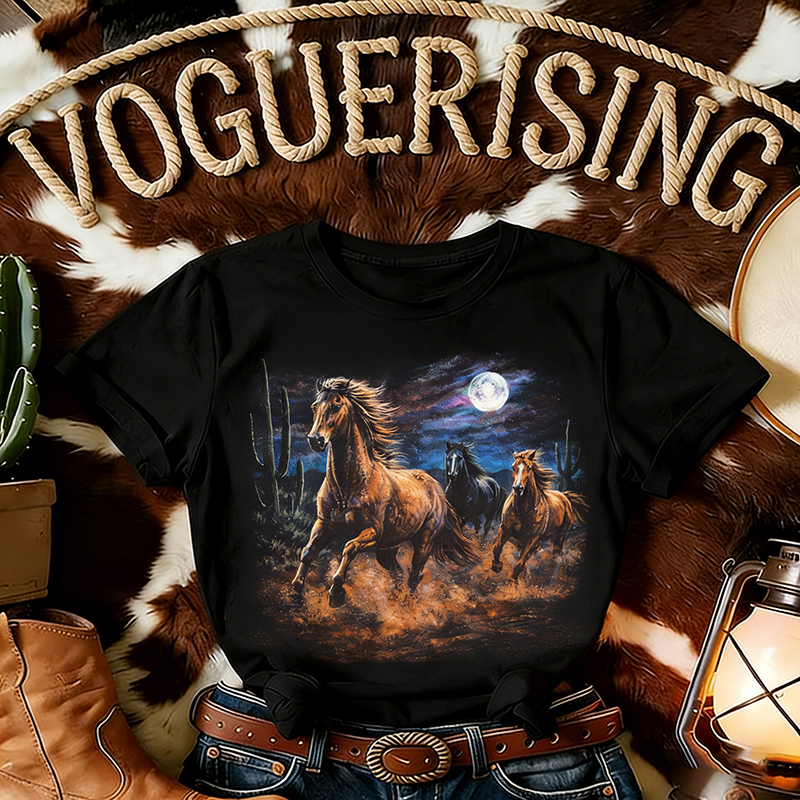 Vintage 90s Wild Horses T-shirt