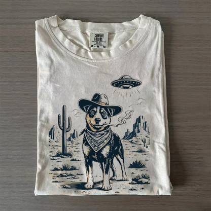 Western Cowboy Australian Cattle Dog T-shirt