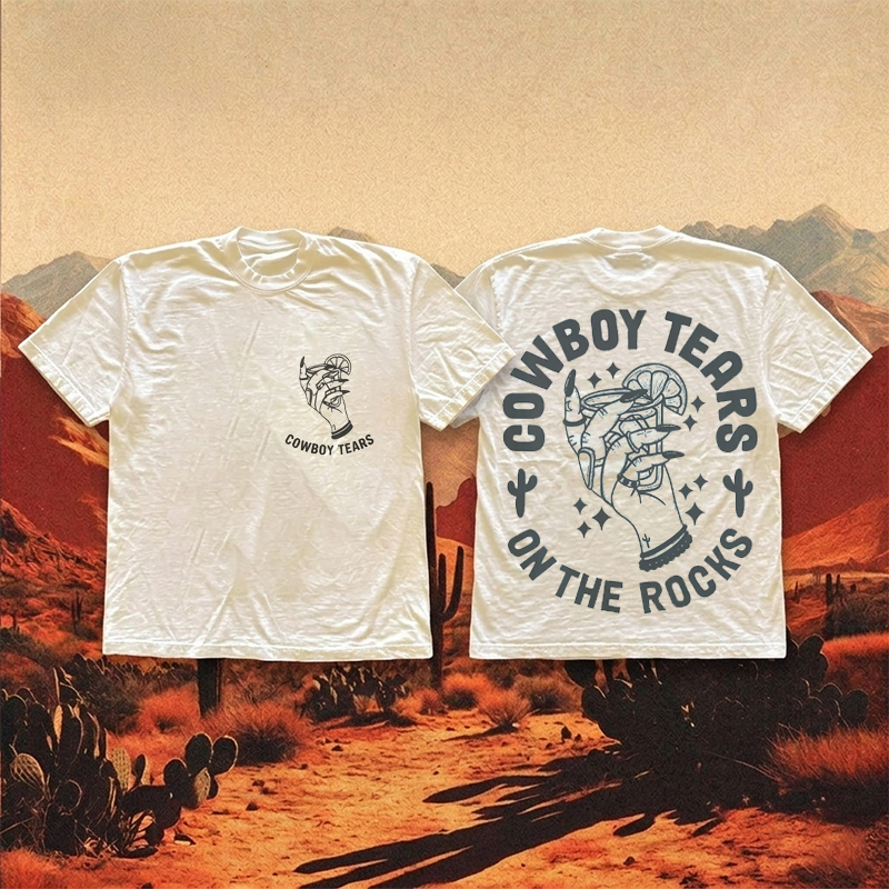 Cowboy Tears Tequila Western Aestheric T-shirt